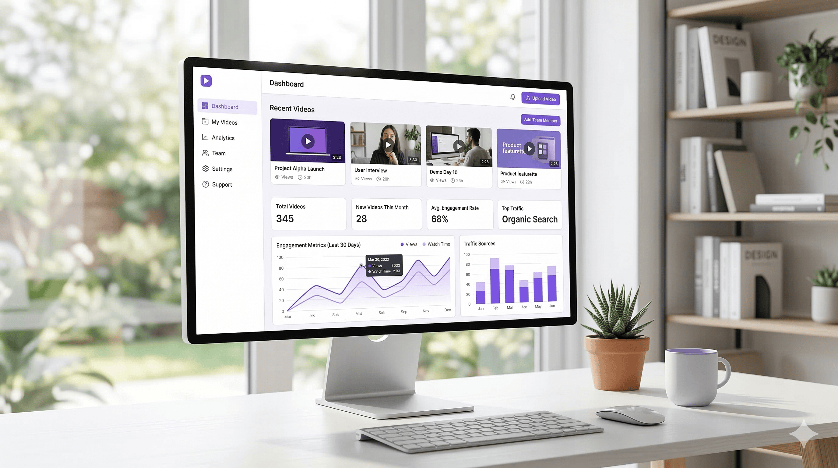 Customize your video dashboard with your own colors